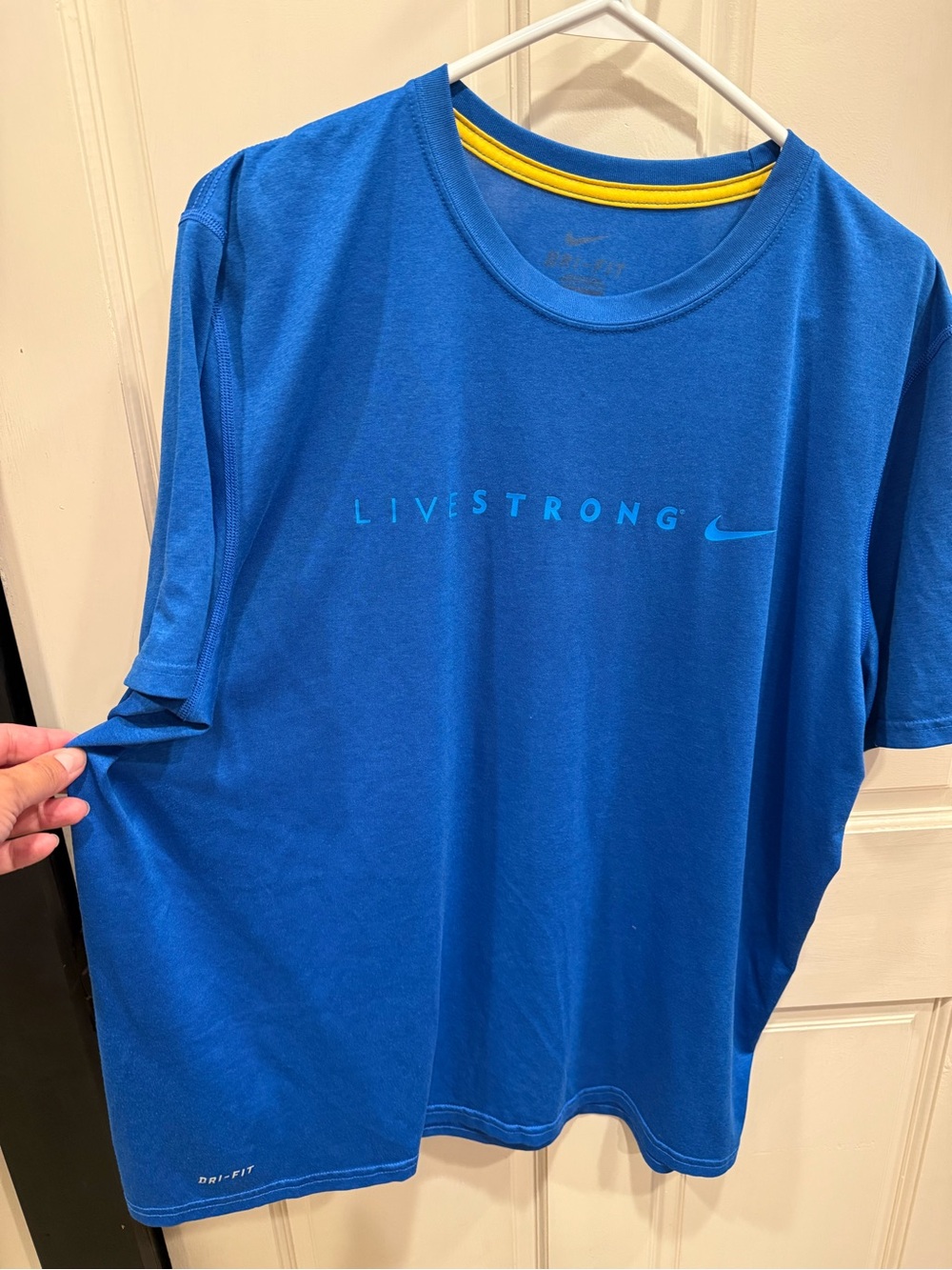 Nike Men’s Blue Livestrong Dri-FIT Short Sleeve Tee